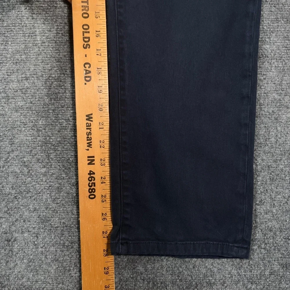 Ash & Erie Essential Chino Pants Mens 36x28 Stretch Twill Navy Blue Preppy  Frat